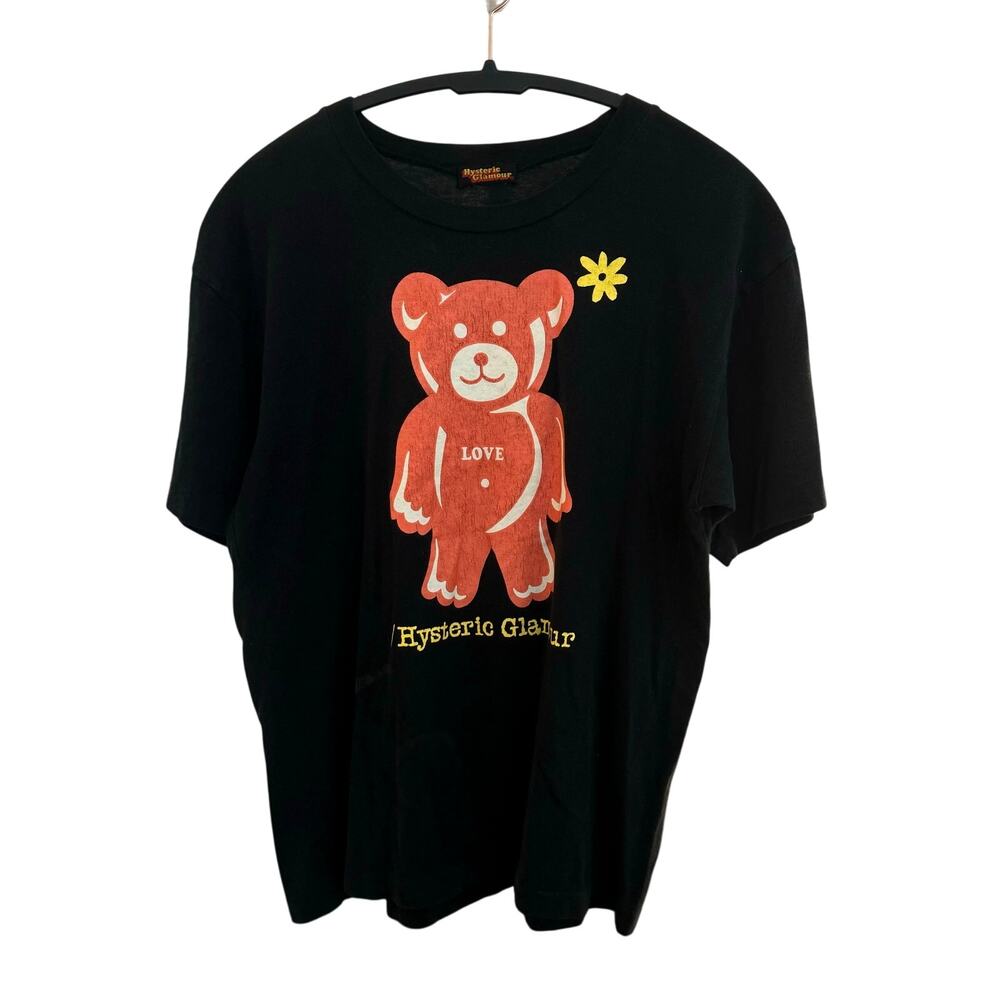 Hysteric Glamour Teddy Bear T-Shirt Black Free Size